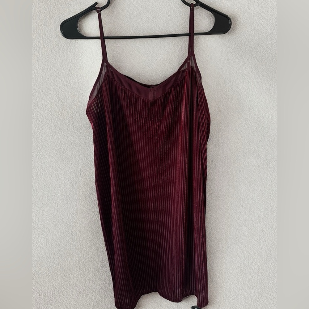 Velvet Red Wine Drapey Dress